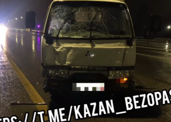 В Татарстане грузовик насмерть сбил мужчину на трассе М7