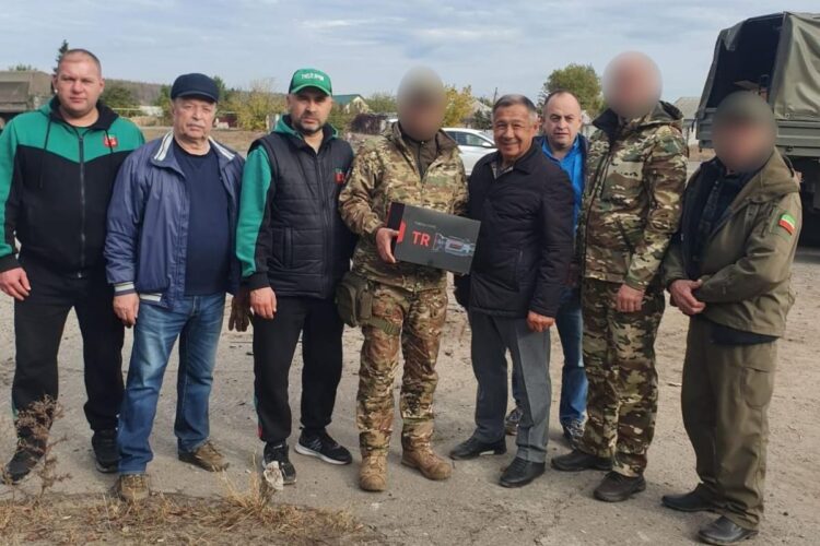 отправка гумпомощи бойцам СВО
