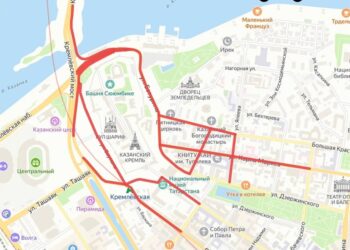 В центре Казани 4 ноября ограничат движение из-за Крестного хода