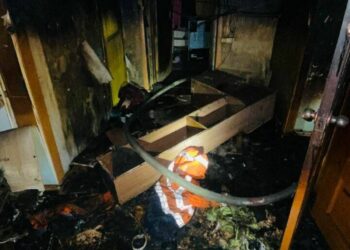 пожар в комнате