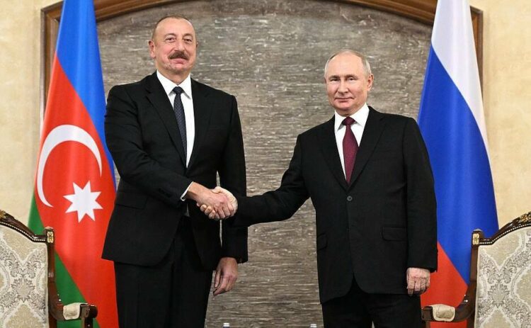 Путин с Ильхамом Алиевым
