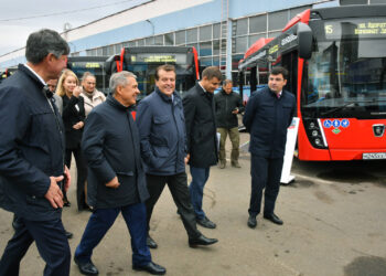 Минниханов и мэр Казани Ильсур Метшин