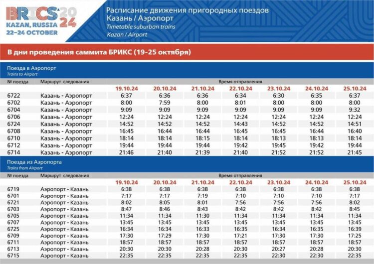 расписание