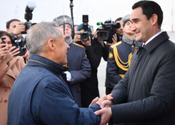 В Казань для участия в саммите БРИКС прибыл Президент Туркменистана