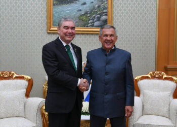 Минниханов в Туркменистане встретился с Бердымухамедовым