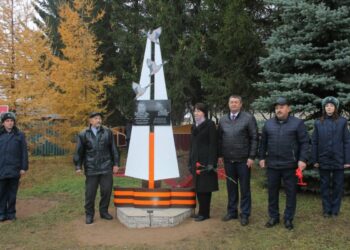 В Мамадышском районе открыли стелу в память о погибшем бойце СВО