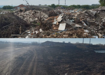 В Уруссу ликвидировали несанкционированную свалку отходов