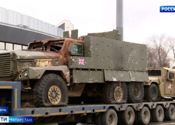 В Казань из зоны СВО привезли трофейную технику НАТО