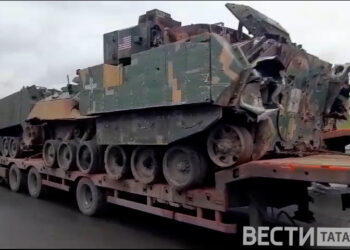 В Казань доставили трофейную технику НАТО