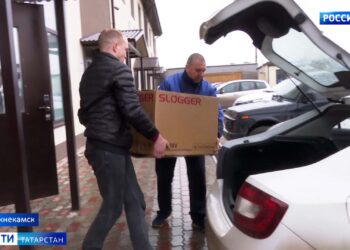 Из Нижнекамска в зону СВО отправили очередную партию гумпомощи