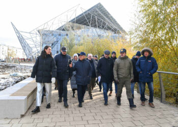 Минниханов ознакомился с ходом строительства нового театра им.Г.Камала