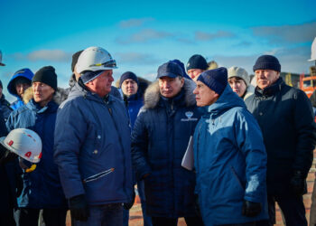 Минниханов ознакомился с ходом строительства обхода Нижнекамска и Челнов