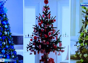 Банты, игрушки и снежинки: татарстанцам рассказали, как украсить елку в этом году