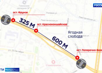 Казанцы недовольны тем, что на Краснококшайской убрали пешеходный переход