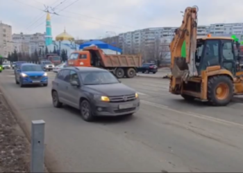В Казани на ул. Фучика открыли движение по правой полосе