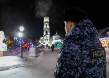 Росгвардия обеспечила безопасность во время празднования Рождества Христова в Татарстане