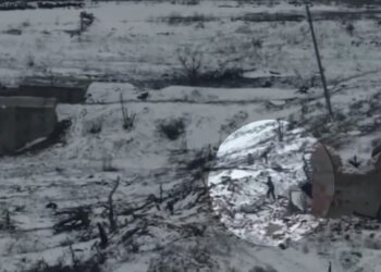 Российский боец прикладом автомата отбил украинский дрон