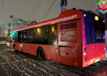 В Казани произошло массовое ДТП с участием автобуса