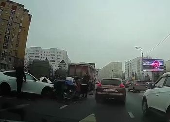 В Казани произошло массовое ДТП
