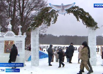 Знаменитый фестиваль «Лед и свет» вызвал небывалый ажиотаж в Раифском монастыре
