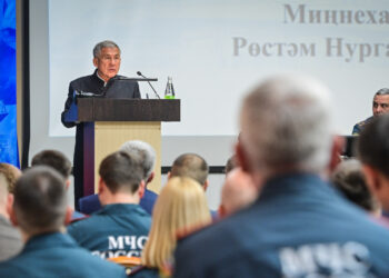 Минниханов принял участие в совместном заседании коллегий МЧС Татарстана