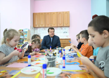 Ильсур Метшин с детьми