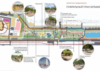 В Казани на бульваре Серова создадут игровую зону с водой и общественный огород