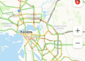 пробка в Казани