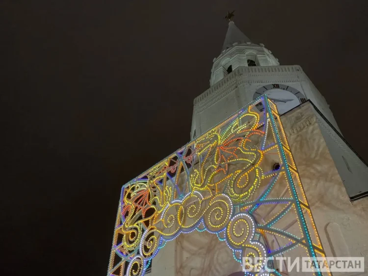 новогодняя иллюминация Казань