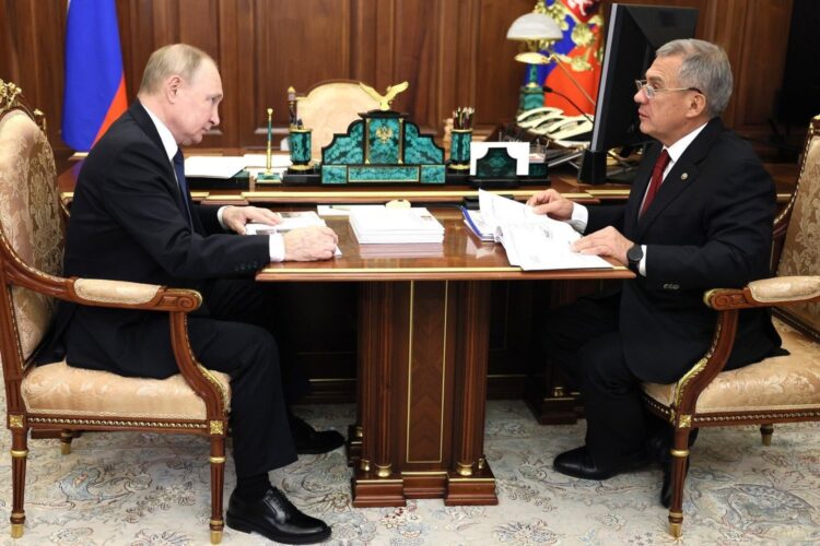 Путин с Раисом РТ