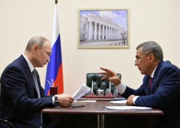 Путин с Раисом РТ