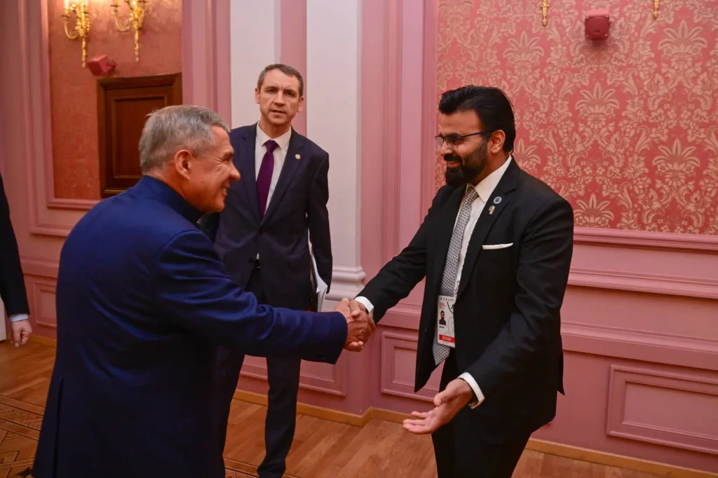 Рустам Минниханов и замгенерального секретаря ШОС