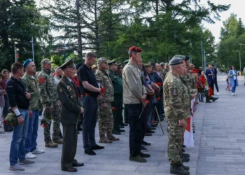 В Альметьевске прошел митинг ко Дню ветеранов боевых действий