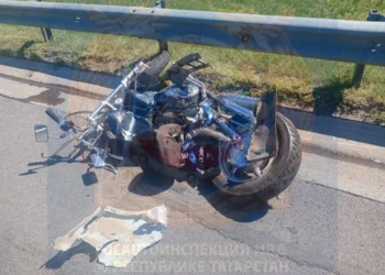 В Елабужском районе на трассе М7 мотоциклист погиб после столкновения с иномаркой