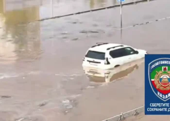 В Казани из-за сильного ливня затопило Вознесенский тракт