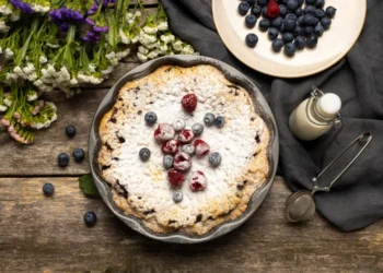 рецепт песочного пирога с ягодами