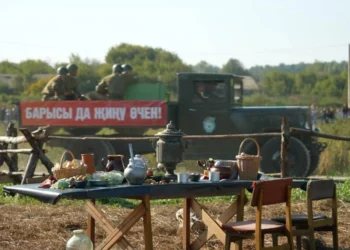 В Высокогорском районе воссоздали битву за Москву на фестивале к 80-летию Победы