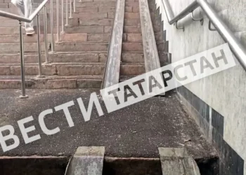 В Казани выпал град и идет снег