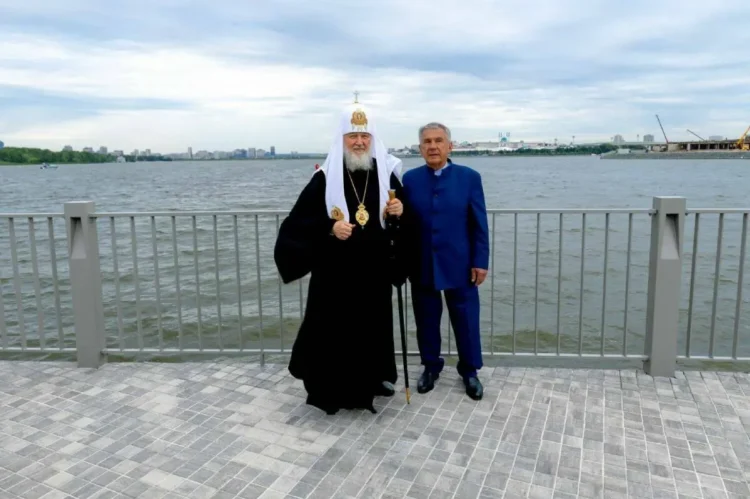 Патриарх Московский и всея Руси Кирилл с Раисом РТ
