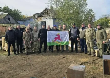 Из Алексеевского района в зону СВО отправили 15 тонн гумпомощи