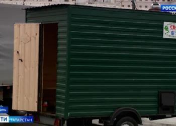 Житель Мамадышского района отправил пятидесятую полевую баню в зону СВО