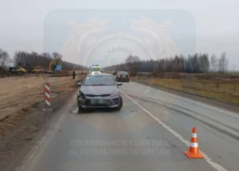 В Лаишевском районе водитель Kia насмерть сбил дорожника