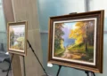 В аэропорту Бегишево открылась выставка картин «Пейзажи родины моей»