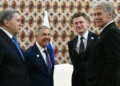Раис Татарстана Рустам Минниханов и другие члены российской делегации перед началом переговоров с Президентом Ирана