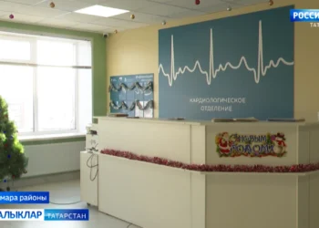 Кукмара үзәк район хастаханәсендә төзекләндерү эшләре бара. (22.01.2026)