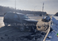 Лобовое столкновение произошло на трассе Казань — Боровое Матюшино