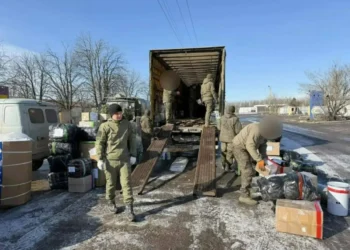 Из Менделеевска в зону СВО отправили 40 тонн гумпомощи