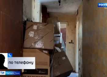 Жильцы одного из домов Казани пожаловались на соседа, который превратил свою квартиру в свалку
