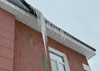 снег