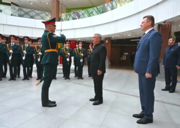 Рустам Минниханов в Минске осмотрел образовательный центр белорусского МЧС